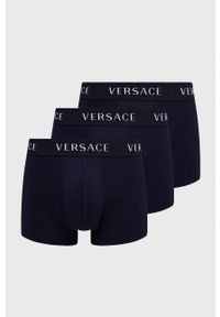 VERSACE - Versace bokserki (3-pack) męskie kolor granatowy. Kolor: niebieski