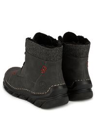 Rieker Trzewiki 55031-45 Szary. Kolor: szary. Materiał: materiał #2