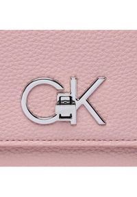 Calvin Klein Torebka Re-Lock Ew Conv Xbody Pbl K60K609395 Różowy. Kolor: różowy. Materiał: skórzane
