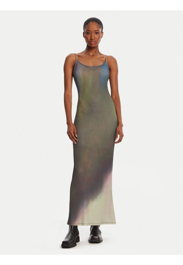 Desigual Sukienka codzienna Janis 25WWVK13 Kolorowy Slim Fit. Okazja: na co dzień. Materiał: syntetyk. Wzór: kolorowy. Typ sukienki: proste. Styl: casual
