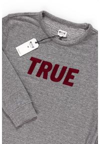 Mustang - MUSTANG BLUZA TAPE SWEATSHIRT MID GREY MELANGE 1006024 4140. Wzór: melanż, napisy #3