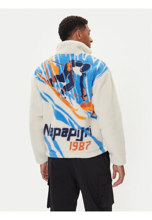 Napapijri Polar NP0A88TC Beżowy Regular Fit. Kolor: beżowy. Materiał: syntetyk