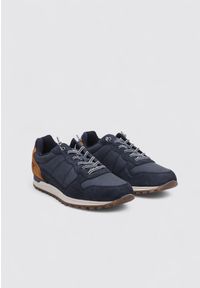 KangaRoos - Buty KANGAROOS K950 Niebieski. Kolor: wielokolorowy, niebieski, brązowy. Materiał: tkanina, skóra, syntetyk. Sport: turystyka piesza #2