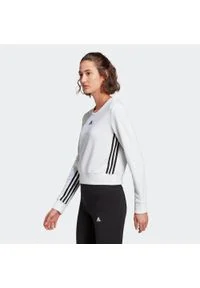 Adidas - Bluza krótka fitness. Materiał: bawełna, poliester, wiskoza. Długość: krótkie. Sport: fitness #1