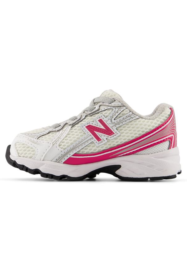 Buty niemowlęce New Balance I740981 – białe. Kolor: biały. Materiał: materiał, syntetyk. Szerokość cholewki: normalna. Sezon: lato