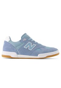 Buty męskie New Balance Numeric NM600BBG – niebieskie. Kolor: niebieski. Materiał: zamsz, guma, dresówka, materiał. Szerokość cholewki: normalna. Sport: bieganie, skateboard, fitness #1