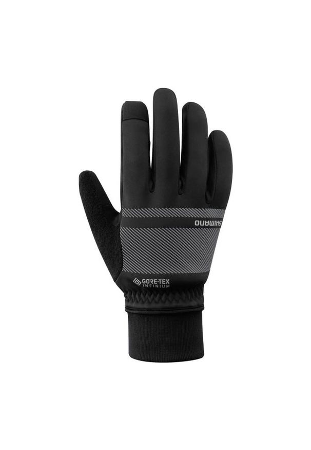 SHIMANO - Rękawiczki kolarskie INFINIUM™ PRIMALOFT®, metaliczny szary. Kolor: szary. Technologia: Primaloft. Sezon: zima. Sport: kolarstwo