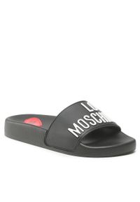 Love Moschino - Klapki LOVE MOSCHINO JA28052G1GI14000 Nero/Logo Bianco. Kolor: czarny #1
