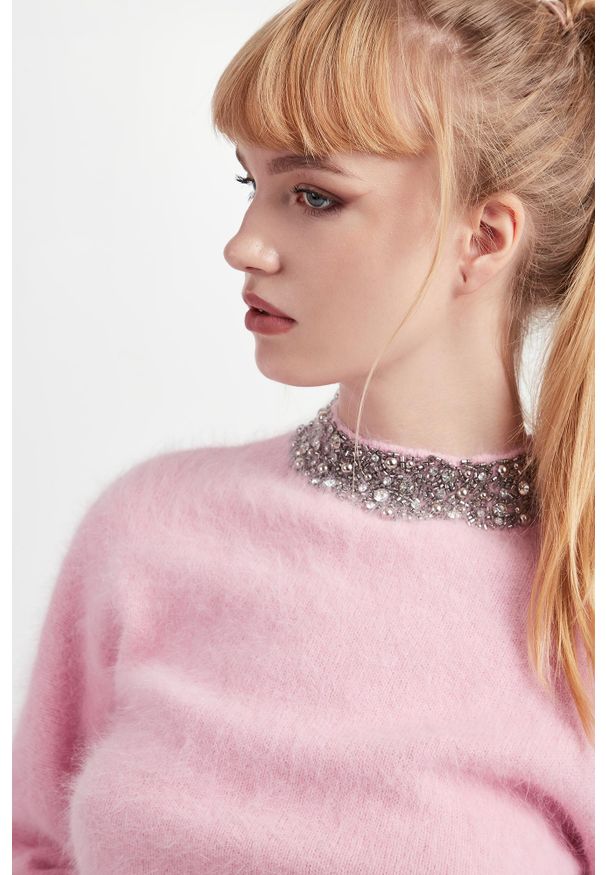 Liu Jo - Sweter damski z angory LIU JO