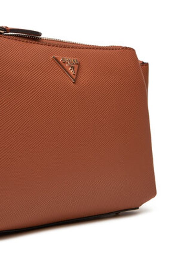 Guess Torebka Noelle II HWZG96 72120 Brązowy. Kolor: brązowy. Materiał: skórzane