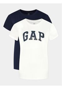 GAP - Gap Komplet 2 t-shirtów 548683-00 Granatowy Regular Fit. Kolor: niebieski. Materiał: bawełna