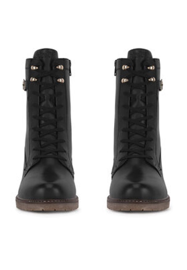 Remonte Trzewiki D1A78-00 Czarny. Kolor: czarny. Materiał: skóra