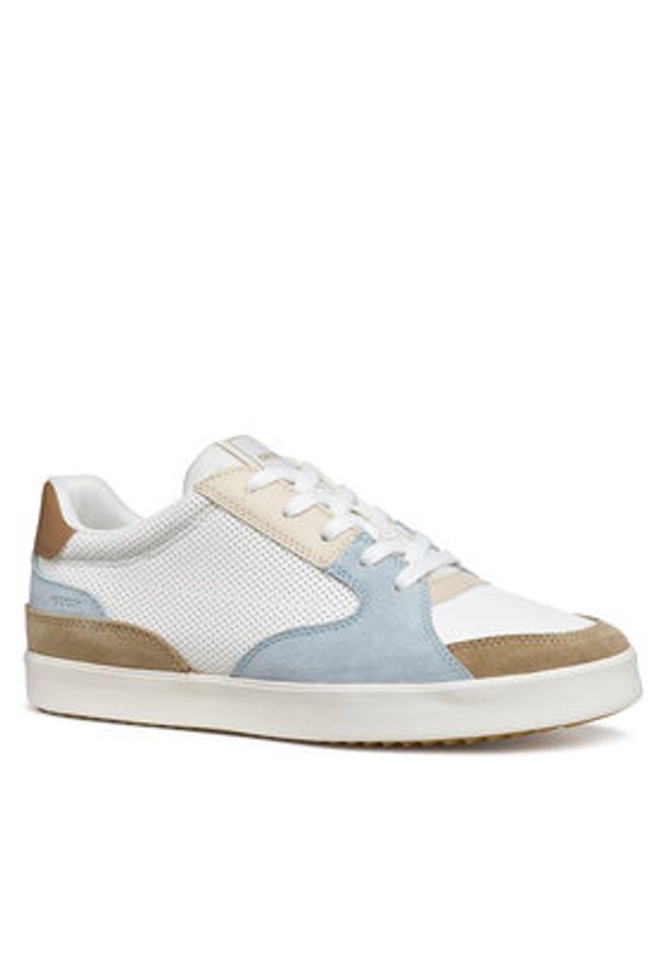 Geox Sneakersy D Blomiee D656HC 05422 C1Z0B Biały. Kolor: biały. Materiał: skóra