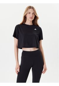 Adidas - adidas Koszulka techniczna Train Essentials JC9555 Czarny Loose Fit. Kolor: czarny. Materiał: syntetyk