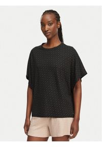 BOSS Koszulka piżamowa 50561029 Czarny Oversize. Kolor: czarny. Materiał: lyocell #1