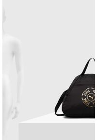Puma torba sportowa AT ESS Grip Logo Love kolor czarny. Kolor: czarny. Materiał: materiał #4