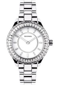 Zegarek Sekonda Zegarek damski Sekonda 40670 CYRKONIE srebrny. Kolor: srebrny #1