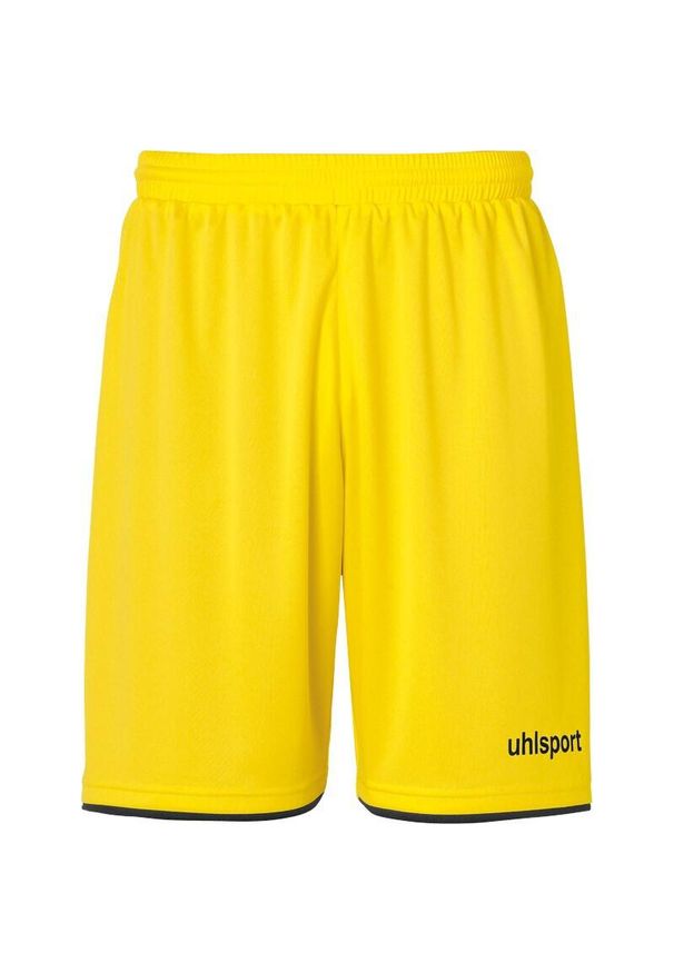 UHLSPORT - Szorty Uhlsport Club. Kolor: czarny, żółty, wielokolorowy. Materiał: poliester. Sport: piłka nożna, fitness