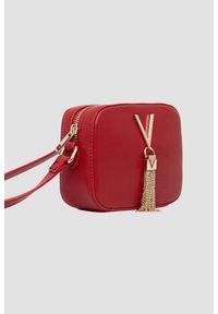 Valentino by Mario Valentino - VALENTINO Czerwona torebka Divina Camera Bag. Kolor: czerwony. Styl: elegancki, casual #4