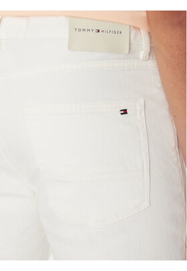 TOMMY HILFIGER - Tommy Hilfiger Jeansy Denton MW0MW38812 Biały Straight Fit. Kolor: biały