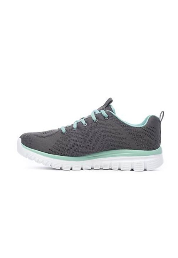 skechers - Buty do chodzenia damskie Skechers Gracefulget Connect. Zapięcie: sznurówki. Kolor: brązowy. Materiał: materiał, tkanina. Szerokość cholewki: normalna. Sport: turystyka piesza