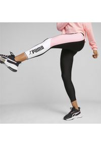 Damskie legginsy z wysokim stanem 7/8 Puma Fit Eversculpt Colorblock. Stan: podwyższony. Kolor: beżowy, czarny, wielokolorowy. Sport: fitness