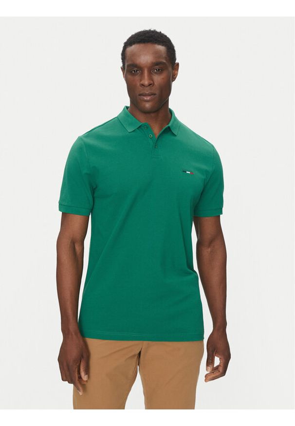 Hechter Paris Polo Pique H-Eco 74004 151902 Zielony Regular Fit. Typ kołnierza: polo. Kolor: zielony. Materiał: bawełna