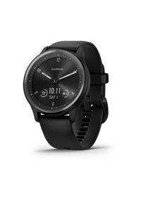 GARMIN - Garmin vivomove Sport czarny. Rodzaj zegarka: cyfrowe. Kolor: czarny. Styl: sportowy