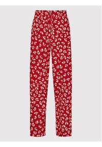 Lauren Ralph Lauren Spodnie materiałowe 200858495001 Czerwony Relaxed Fit. Kolor: czerwony. Materiał: syntetyk, materiał #3