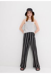 bonprix - Top z bawełną organiczną (3 szt.). Kolor: czarny. Materiał: bawełna