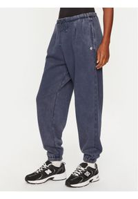 Deha Spodnie dresowe C12165 Granatowy Loose Fit. Kolor: niebieski. Materiał: bawełna #1