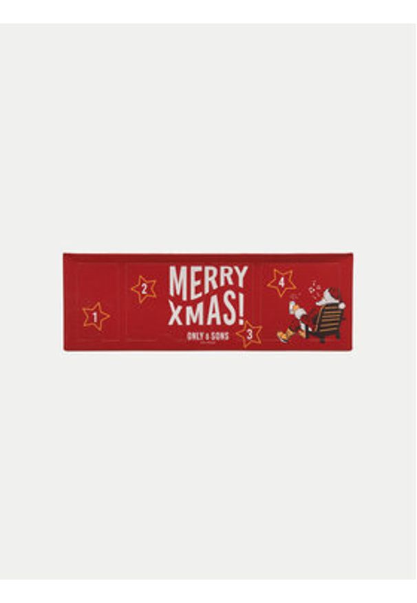 Only & Sons Komplet bielizny Xmas Box 22030904 Czerwony. Kolor: czerwony. Materiał: bawełna