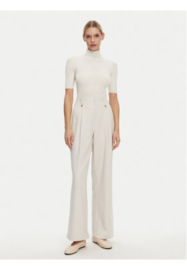 Calvin Klein Jeans Spodnie materiałowe J20J225343 Szary Wide Leg. Kolor: szary. Materiał: syntetyk