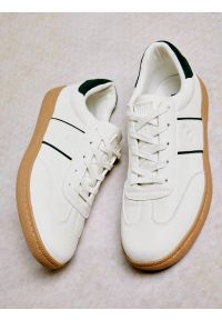 Big-Star - Sneakersy męskie ze skóry ekologicznej białe SS174081 101. Okazja: na co dzień. Kolor: biały. Materiał: skóra ekologiczna #6