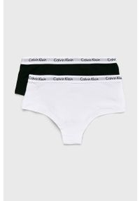 Calvin Klein Underwear - Figi dziecięce 110-176 cm (2-pack). Kolor: biały. Materiał: bawełna, dzianina, elastan. Wzór: gładki #2
