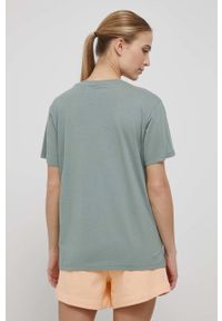 P.E Nation t-shirt bawełniany kolor zielony. Okazja: na co dzień. Kolor: zielony. Materiał: bawełna. Wzór: nadruk. Styl: casual #3