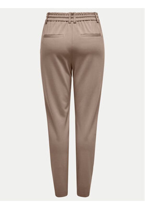 only - ONLY Spodnie materiałowe Poptrash 15115847 Brązowy Regular Fit. Kolor: brązowy. Materiał: syntetyk