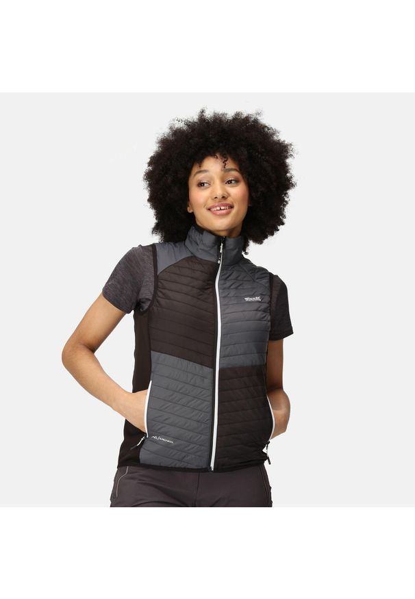 Regatta - Kamizelka bez rękawów - Trutton dla kobiet. Kolor: szary. Długość rękawa: bez rękawów. Sport: turystyka piesza