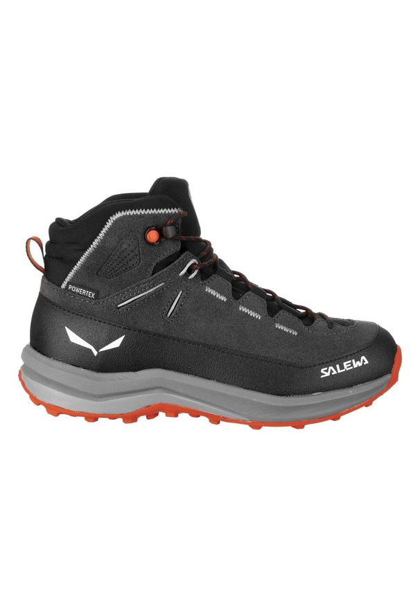 Buty Turystyczne Dziecięce Salewa Mtn Trainer 2 Mid Ptx K. Kolor: czarny. Materiał: syntetyk, zamsz, materiał