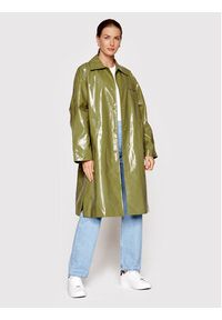 Calvin Klein Jeans Płaszcz przejściowy J20J219663 Zielony Relaxed Fit. Kolor: zielony. Materiał: syntetyk #7