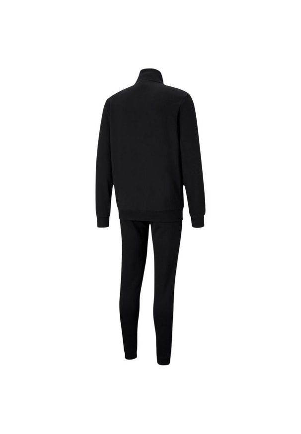 Dres piłkarski męski Puma Clean Sweat Suit. Kolor: biały, wielokolorowy, czarny. Materiał: dresówka. Sport: piłka nożna