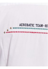 Aeronautica Militare Koszula 231CA1227CT3114 Biały Slim Fit. Kolor: biały. Materiał: bawełna