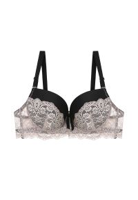 Intica - Biustonosz modelujący z koronką regulowany Laskarouda. Kolor: wielokolorowy. Materiał: koronka. Wzór: koronka #1