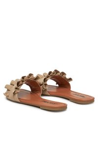 Pieces Klapki Nola 17101699 Beżowy. Kolor: beżowy. Materiał: materiał #4