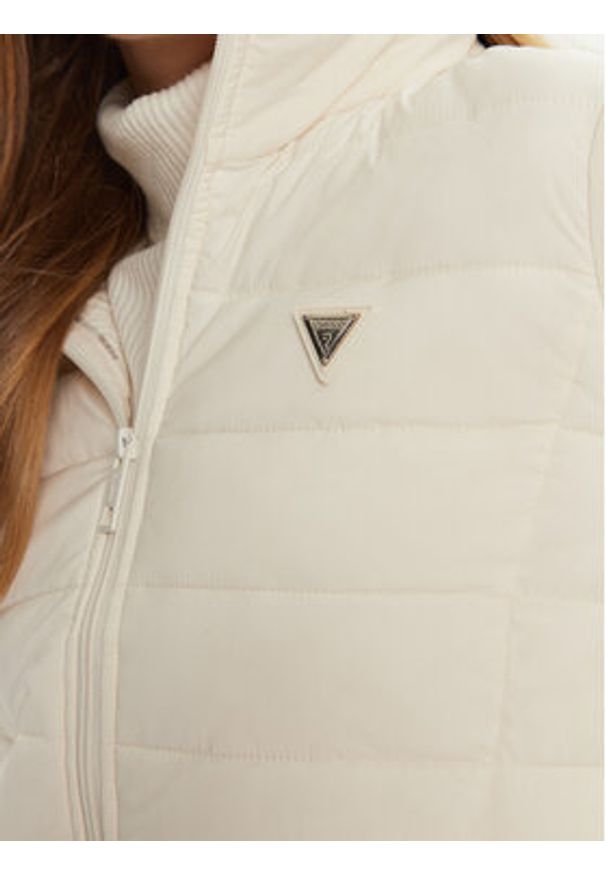 Guess Kurtka puchowa Diann V4YL04 WF3X0 Écru Regular Fit. Materiał: syntetyk