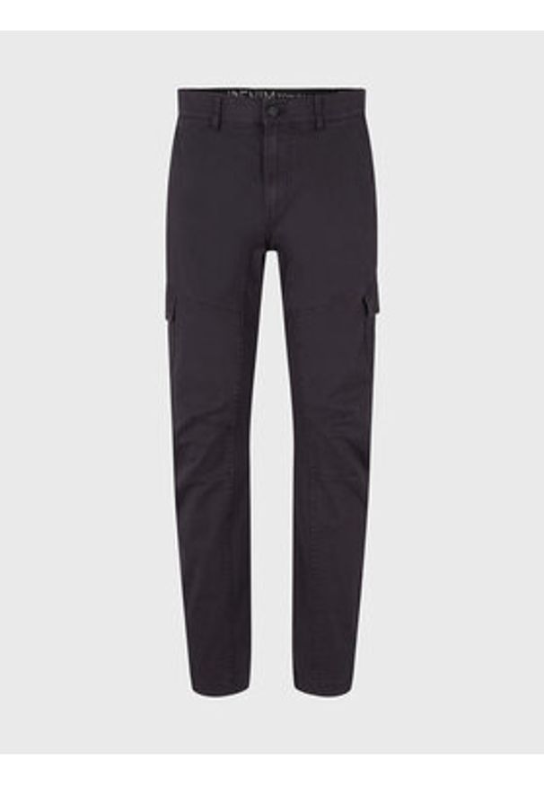 Tom Tailor Denim Spodnie materiałowe 1032860 Szary Slim Fit. Kolor: szary. Materiał: bawełna