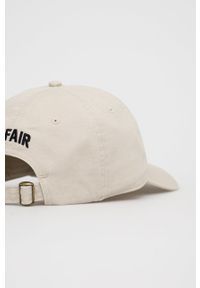 Unfair Athletics czapka bawełniana kolor beżowy z aplikacją. Kolor: beżowy. Materiał: bawełna. Wzór: aplikacja