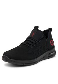 Rieker Sneakersy B7376-00 Czarny. Kolor: czarny. Materiał: materiał #4