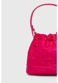 TOMMY HILFIGER - Tommy Hilfiger torebka kolor różowy. Kolor: różowy. Rodzaj torebki: na ramię #4