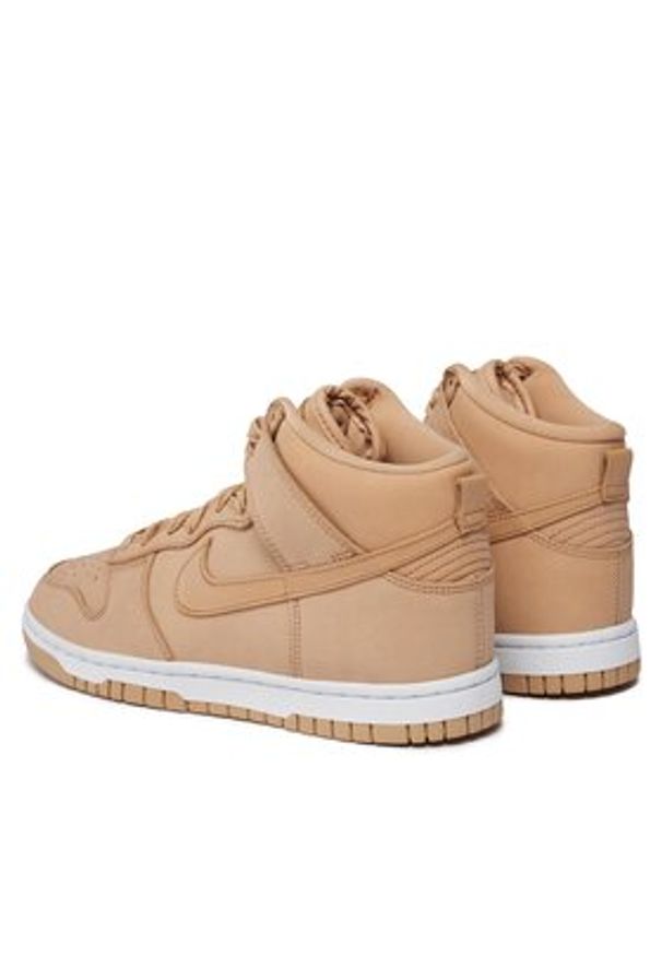 Nike Sneakersy Dunk High Prm Mf DX2044 Beżowy. Kolor: beżowy. Materiał: skóra
